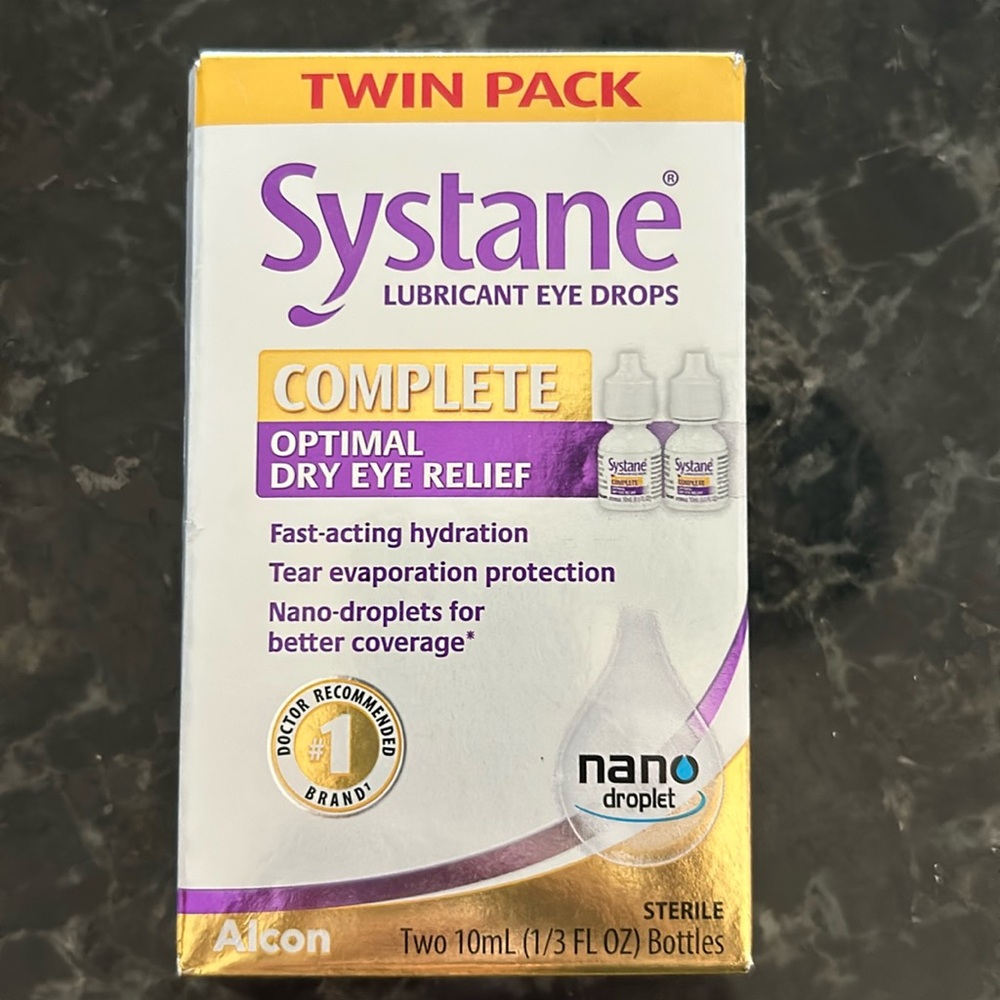New unopened Systane Complete twin pack